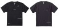 【BIGサイズ対応商品】 ■GRANDE.F.P スキャッタードロゴプリント半袖Tシャツ　ブラックｘホワイト