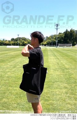 画像5: ■GRANDE.F.P スキャッタードロゴ.キャンバス2-WAYトートBAG　ナチュラル