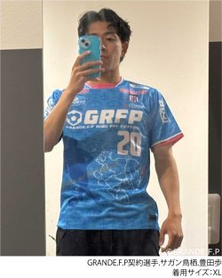 画像5: 【完全予約販売：ご注文から、3〜4週間後にお届け商品.お届け指定日不可】【ジュニア〜BIGサイズ対応商品】 サガン鳥栖.豊田歩ｘGRANDE.F.Pコラボ.AYUMU.シルエット.刺繍.サポートコットン半袖Tシャツ 　ブラックｘホワイト
