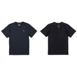 【完全予約販売：ご注文から、3〜4週間後にお届け商品.お届け指定日不可】【ジュニア〜BIGサイズ対応商品】村越凱光選手ｘGRANDE.F.Pコラボ.Kaiga.シルエット.刺繍.サポートコットン半袖Tシャツ　ブラックｘピンク