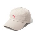 【完全予約販売：ご注文から、3〜4週間後にお届け商品.お届け指定日不可】 村越凱光選手ｘGRANDE.F.Pコラボ.Kaiga.シルエット刺繍.サポートBB.CAP　ナチュラルｘピンク
