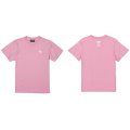 【完全予約販売：ご注文から、3〜4週間後にお届け商品.お届け指定日不可】【ジュニア〜BIGサイズ対応商品】 サガン鳥栖.豊田歩ｘGRANDE.F.Pコラボ.AYUMU.シルエット.刺繍.サポートコットン半袖Tシャツ 　ピンクｘホワイト