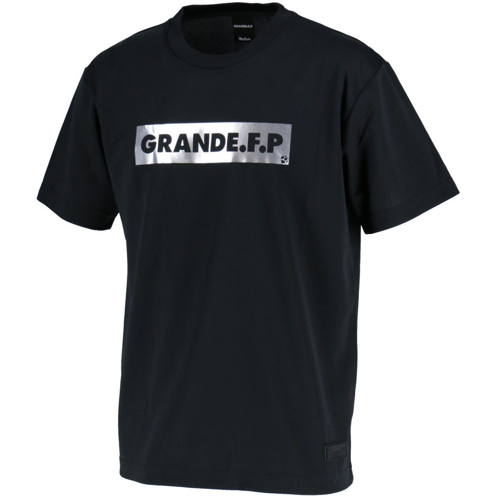 【BIGサイズ対応】GRANDE.F.P.ハイパーメタリックロゴ.ドライメッシュTシャツ ブラック - GRANDE F.P. -グランデ