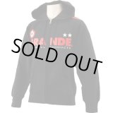 画像: GRANDE プロトタイプ ヘビージップパーカー ブラック/レッド