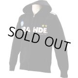 画像: GRANDE プロトタイプ ヘビージップパーカー ブラック/ホワイト