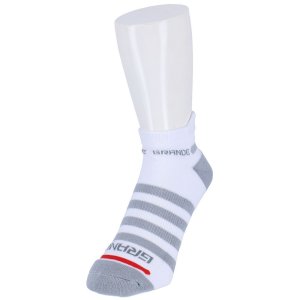 画像: GRANDE.F.P.ボーダー柄アンクルソックス　ホワイトｘグレー