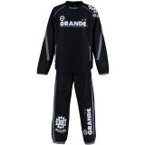 画像: GRANDE ウインドクロス　ピステセットアップ  ブラック/グレー