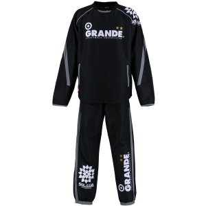 画像: GRANDE ウインドクロス ピステセットアップ ブラック/グレー