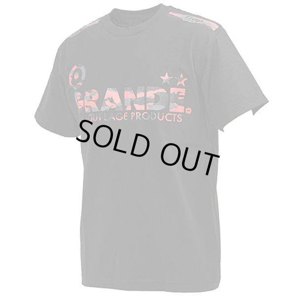 画像1: GRANDE CAMO PROTO TYPE T-SHIRTS BLACK/RED