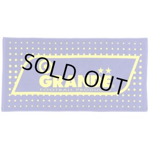画像: GRANDE DOT BATH TOWEL NAVY/YELLOW