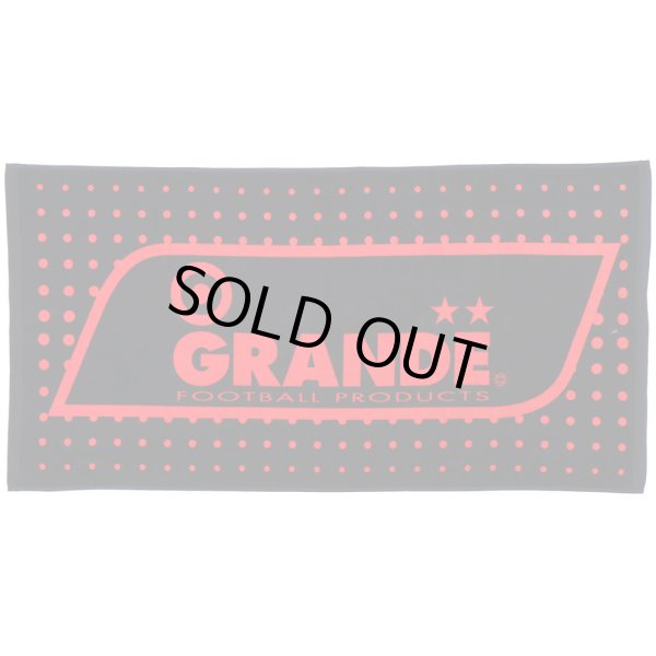 画像1: GRANDE DOT BATH TOWEL BLACK/RED