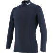画像1: 【ジュニアサイズ対応】GRANDE.F.P　ベーシックインナーハイネック.ロングスリーブシャツ 　ネイビー