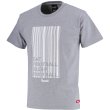 画像1: Barcode PRINT S/S-T GRY/WHITE