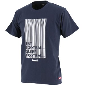 画像: Barcode PRINT S/S-T NAVY/WHITE