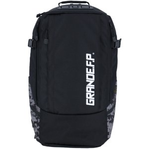 画像: GRANDE.F.Pアクティブ.デジタルカモ柄　ビック・バックパック（リュック）　【保冷機能付き】　ブラック（ホワイトロゴ）