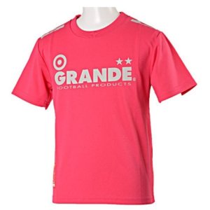 画像: GRANDE PROTO TYPE DRY MESH KIDS T-SHIRTS ピンク×グレー