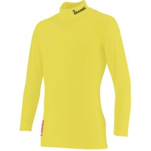 画像: 【ジュニアサイズ対応】GRANDE.F.P　ベーシックインナーハイネック.ロングスリーブシャツ 　イエロー
