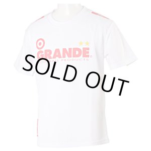 画像: GRANDE PROTO TYPE DRY MESH KIDS T-SHIRTS ホワイト×レッド
