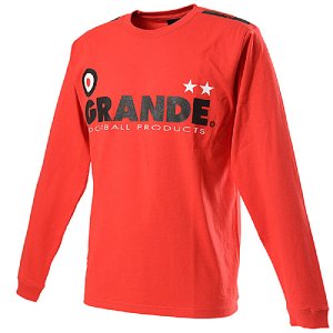 画像: GRANDE プロトタイプロングスリーブTシャツ レッド/ブラック