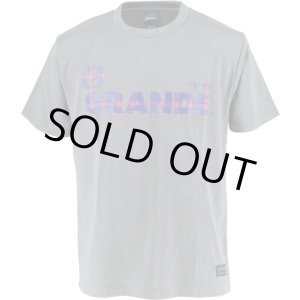 画像: 【キッズ＆ジュニアサイズ】GRANDE タータンチェック柄 ジュニアドライメッシュTシャツ　グレー/ネイビー