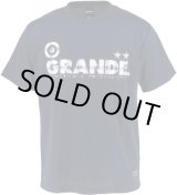 画像: 【キッズ＆ジュニアサイズ】GRANDE タータンチェック柄 ジュニアドライメッシュTシャツ　ネイビー/ホワイト