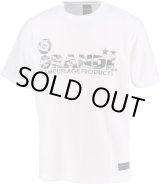 画像: 【キッズ＆ジュニアサイズ】GRANDE カモ柄 ジュニアドライメッシュTシャツ　ホワイト/ブラック
