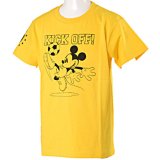 画像: 【ジュニア＆キッズ.サイズ】グランデ.エフ.ピー. ディズニーコレクション「DISNEY COLLECTION T-SHIRTS KICK OFF」 イエロー