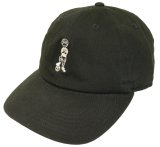 画像: GRANDE.F.P. サッカーボーイ刺繍ウォッシュドツイル．ＢＢ．キャップ　ブラックｘホワイト