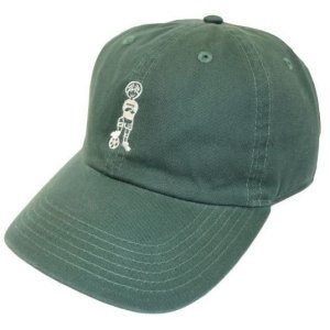 画像: GRANDE.F.P. サッカーボーイ刺繍ウォッシュドツイル．ＢＢ．キャップ　ダーク・グリーンｘホワイト