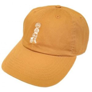 画像: GRANDE.F.P. サッカーボーイ刺繍ウォッシュドツイル．ＢＢ．キャップ　キャメルｘホワイト