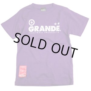 画像: GRANDE.F.P　モノグラム柄プリント.コットンTシャツ.キッズサイズ　パープルｘホワイト