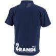 画像2: 【ジュニアサイズ対応】GRANDE.F.P　ベーシック．ムーブメント.ポロシャツ　ネイビーｘホワイト