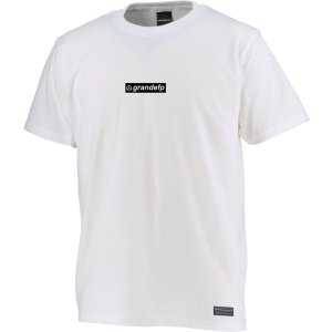 画像: グランデ・エフ・ピー.grandefp.ワンポイントボックスロゴTシャツ　ホワイトｘブラック