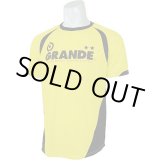 画像: 【ジュニアサイズ】GRANDE.F.P クロスカット.ベーシックプラクティスシャツ ゴールドイエロー/ブラック