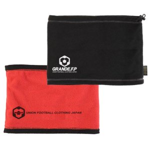 画像: GRANDE.F.P リバーシブル.フリースネックウォーマー ブラックxレッド