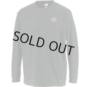 画像: GRANDE.F.P　BASICヘキサゴン..ロングスリーブTシャツ　ブラックｘレッド