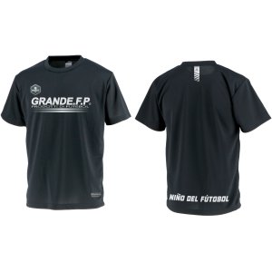 画像: 【BIGサイズ対応】GRANDE.F.P.ハイパーロゴ.ヘキサゴン.プラクティスシャツ　　ブラックｘホワイト