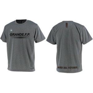 画像: 【BIGサイズ対応】GRANDE.F.P.ハイパーロゴ.ヘキサゴン.プラクティスシャツ　　ヘザーグレーｘブラック