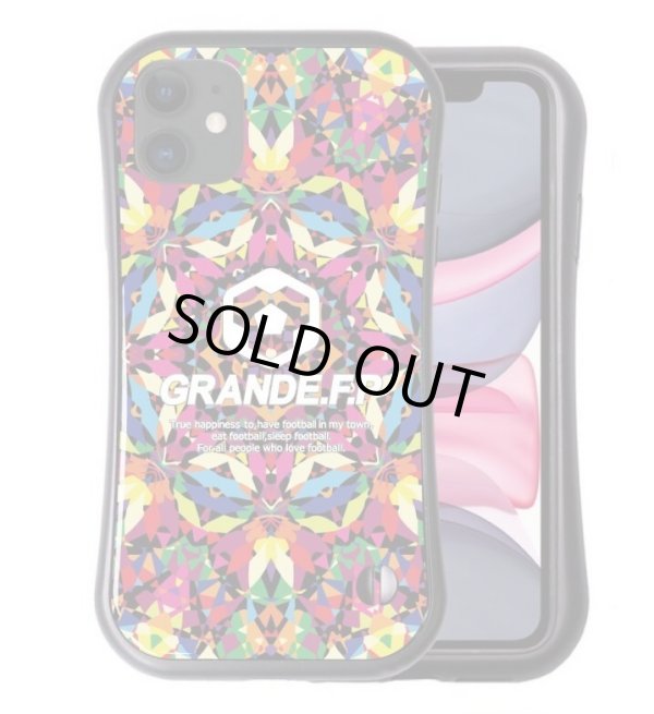 画像2: グランデ.エフ.ピーカレイドスコープ柄耐衝撃吸収型iphone11/XR対応グリップケース　マルチカラー