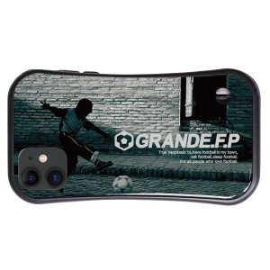 画像: グランデ.F.Pサッカーキッド耐衝撃吸収型iphone11/XR対応グリップケース　ブラック