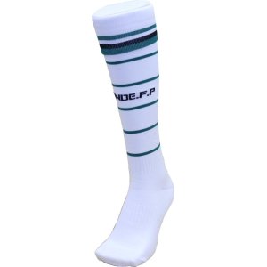 画像: GRANDE.F.P THIN BORDER　FOOTBALL SOCKS 　ホワイトｘグリーン