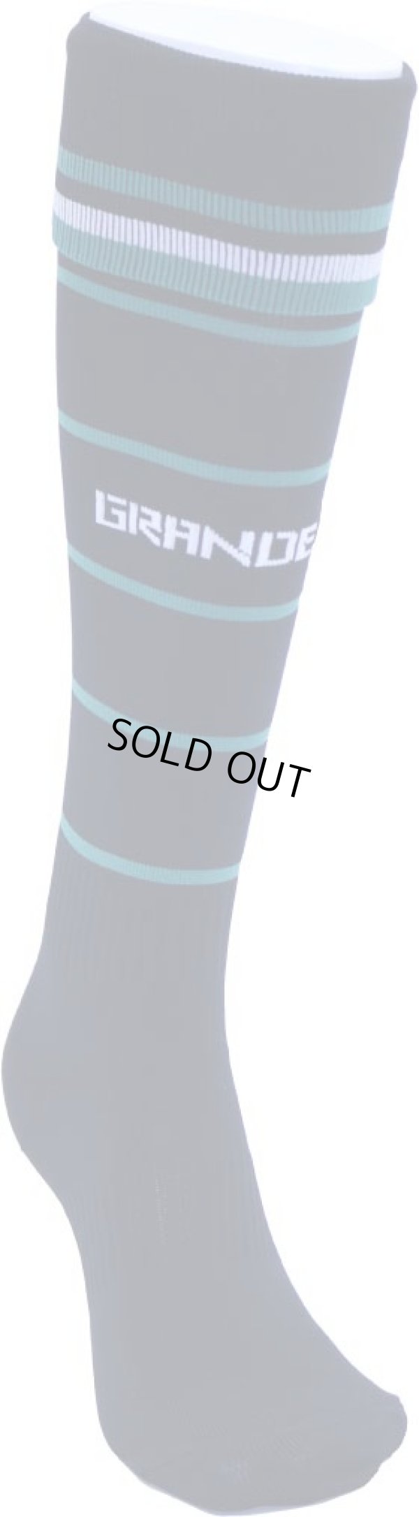 画像2: GRANDE.F.P THIN BORDER　FOOTBALL SOCKS 　ブラックｘグリーン