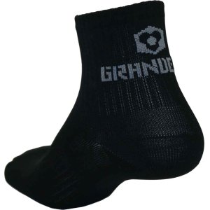 画像: GRANDE.F.P ベーシックハーフソックス　ブラックxグレー