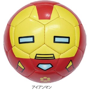 画像:  MARVELコラボサッカーボール1号球＜コミカライズ柄[idol]シリーズ＞アイアンマン