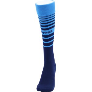 画像: MULTI BORDER FOOTBALL SOCKS NAVY/TURQUOISE