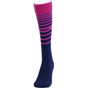 画像: MULTI BORDER FOOTBALL SOCKS NAVY/PINK