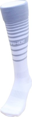 画像1: MULTI BORDER FOOTBALL SOCKS WHITE/GRAY