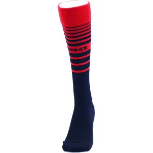 画像: MULTI BORDER FOOTBALL SOCKS BLACK/RED