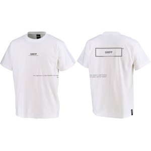 画像: グランデ.エフ.ピー.GRFPロゴプリント半袖Tシャツ　ホワイトｘクローム