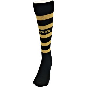 画像: GRANDE.F.P BORDER FOOTBALL SOCKS ブラックｘゴールド